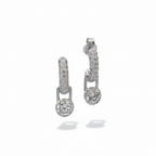 Boucles d’oreilles - Or blanc - Diamants