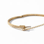 Bracelet jonc - Or jaune - Diamants 1,60 carats