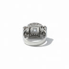 Art Déco - Bague - Or blanc et Diamants 1,20 carats