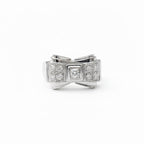 Bague Noeud - Or blanc et diamants 0,30 carat