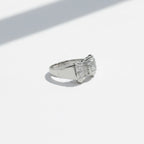 Bague Noeud - Or blanc et diamants 0,30 carat