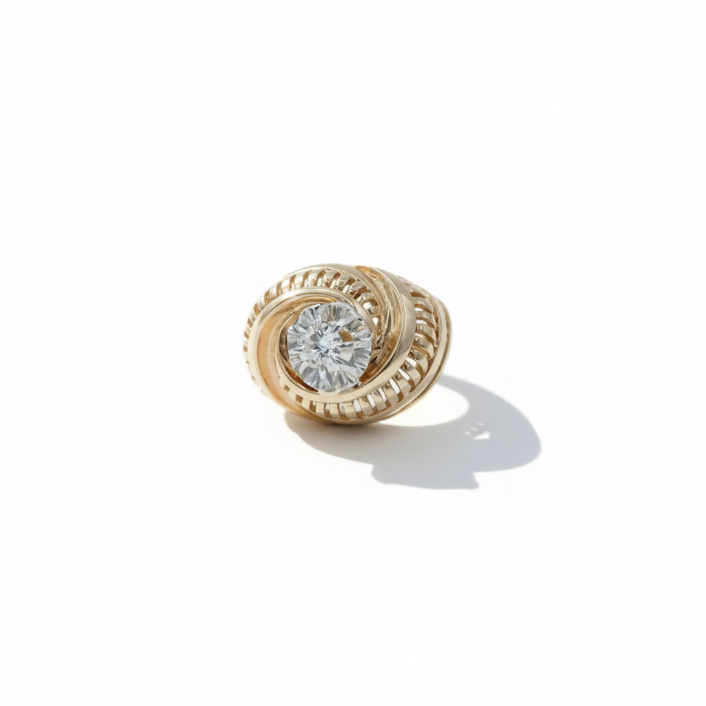 Art Deco - Rose Gold and Diamond Ring