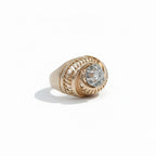 Art Deco - Rose Gold and Diamond Ring