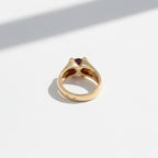Bague Vintage - Or jaune Rubis et diamants