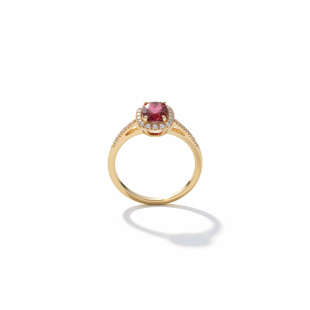 Bague - Or jaune - Rubis 1,41 carats