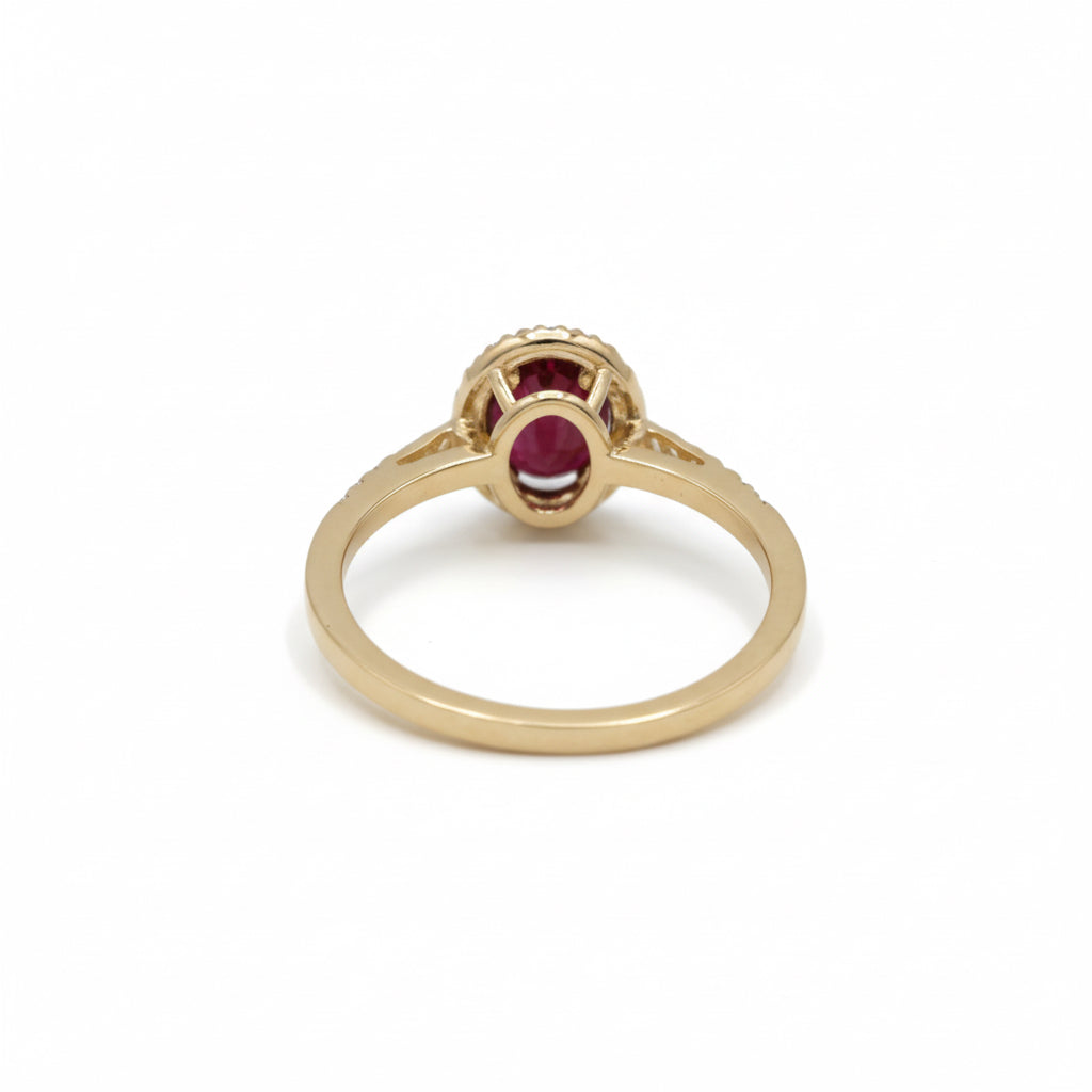 Bague - Or jaune - Rubis 1,41 carats