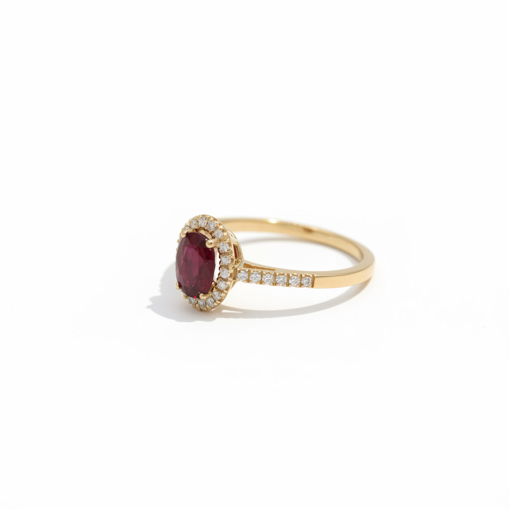 Bague - Or jaune - Rubis 1,41 carats