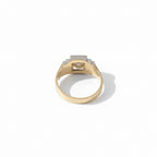 Art déco - Bague 2 ors - Diamant 0,50 carat