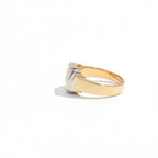 Art déco - Bague 2 ors - Diamant 0,50 carat