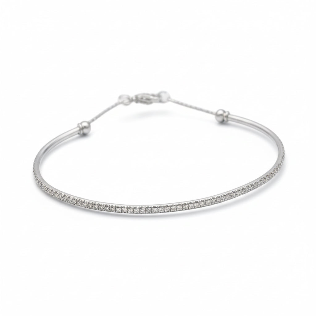 Trilogie de bracelets - Or Rose et Or Blanc - Diamants