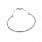 Trilogie de bracelets - Or Rose et Or Blanc - Diamants