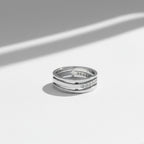 Bague - Or blanc - Diamants