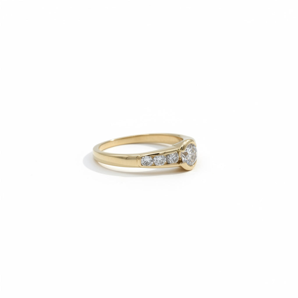 Bague - Or jaune - Diamants 0,55 carat