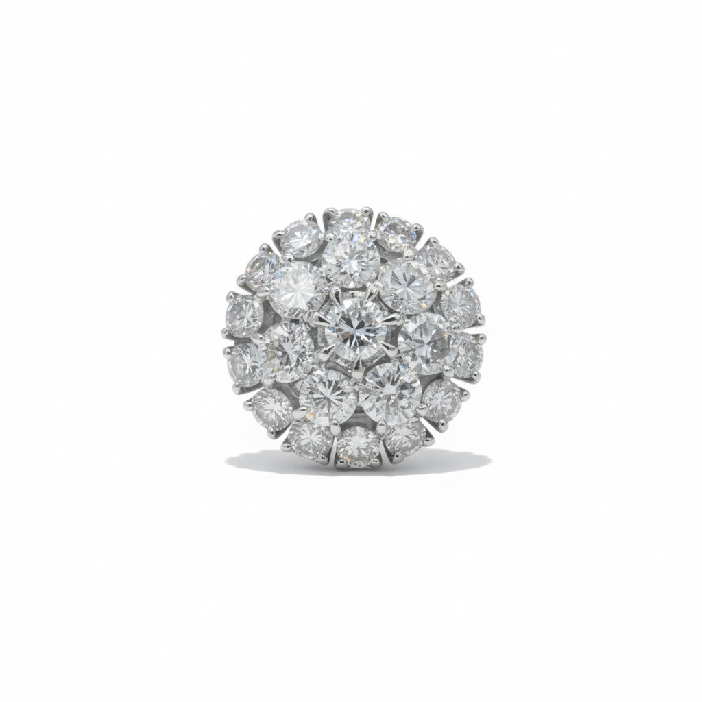 Bague Marguerite - Or blanc - Diamants 4,58 carats