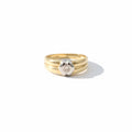 Bague Vintage - 2 ors - Diamant