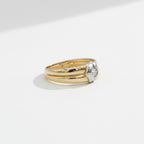 Bague Vintage - 2 ors - Diamant