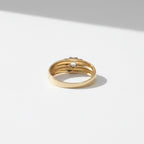 Bague Vintage - 2 ors - Diamant