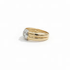 Bague Vintage - 2 ors - Diamant