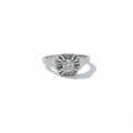 Bague Ancienne - Or blanc - Diamant 0,20 carat