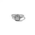 Bague Ancienne - Or blanc et Platine - Diamant 0,20 carat