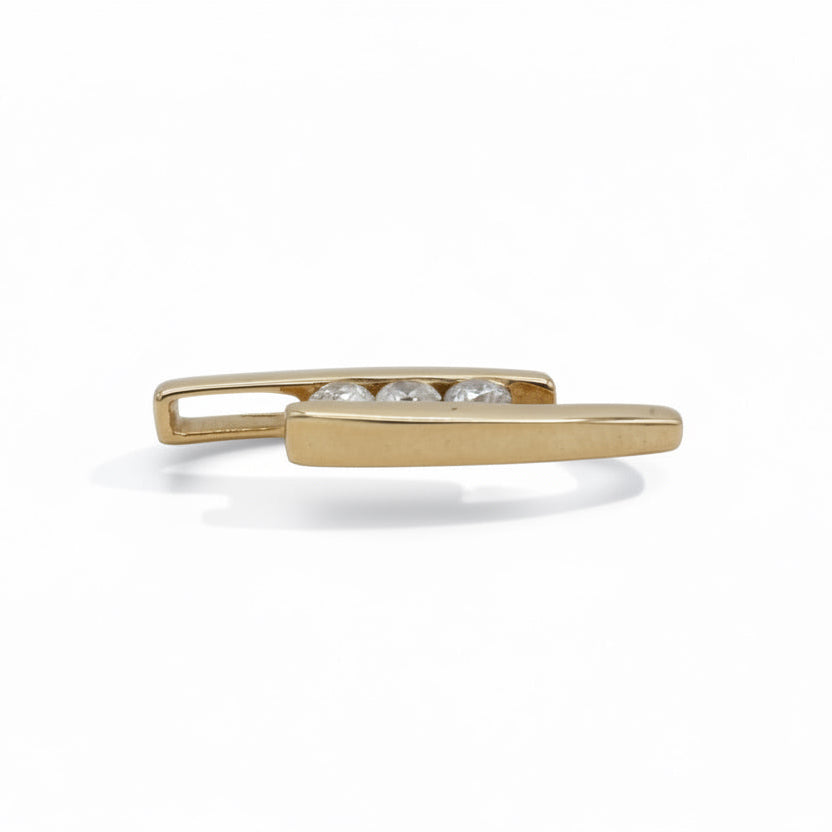 Pendentif Trilogie Or jaune - Diamants