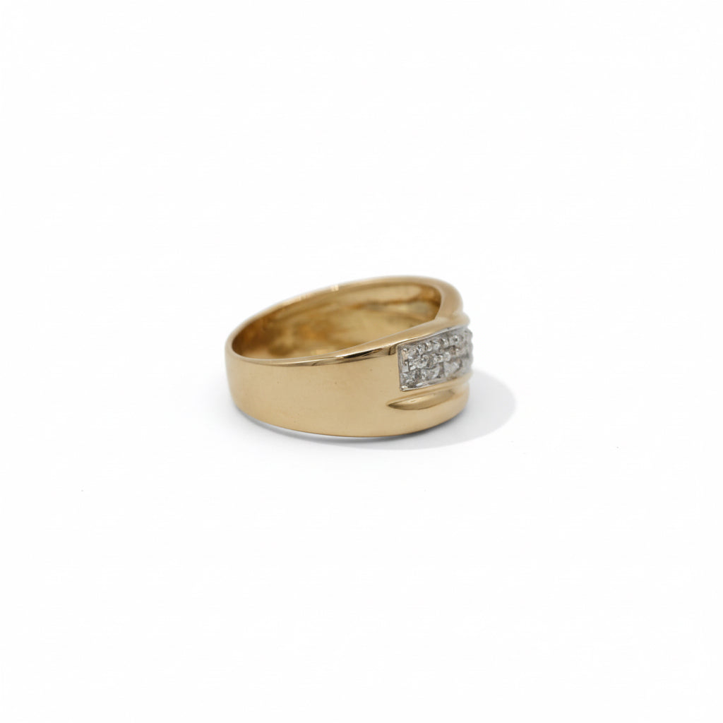 Bague - Or jaune - Diamants