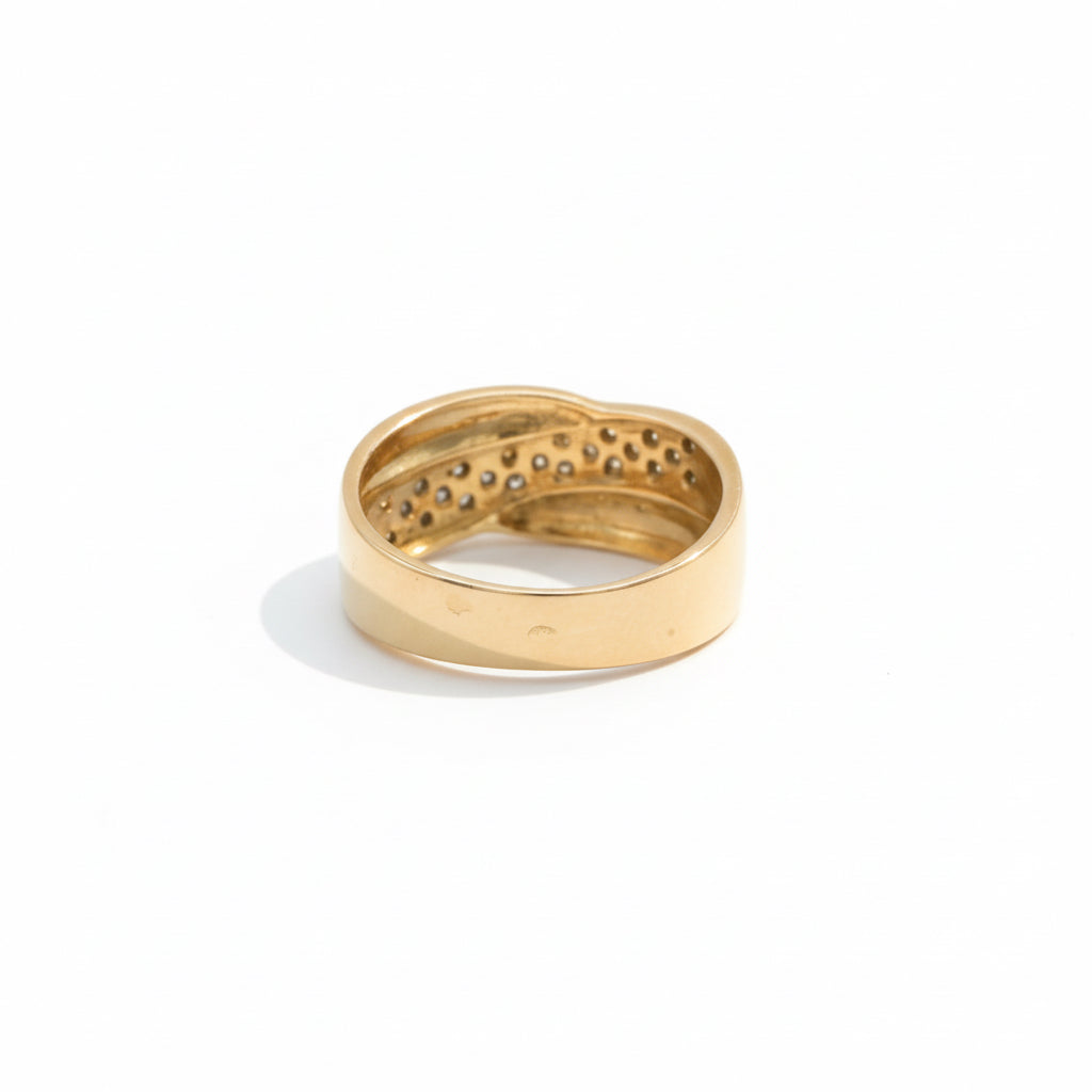 Bague - Or jaune - Diamants