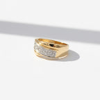 Bague - Or jaune - Diamants