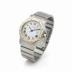 Cartier - Montre Femme Santos - Or et Acier