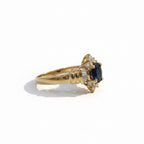 Bague - Or jaune -Saphir et Diamants