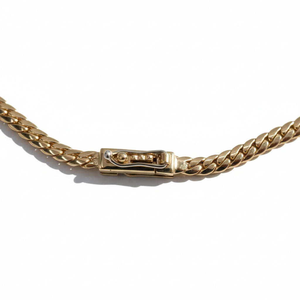 A. Roure - Collier Maille Anglaise  - Or jaune - Diamant