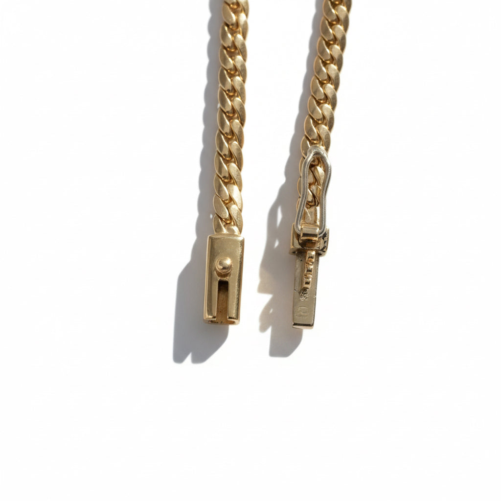 A. Roure - Collier Maille Anglaise  - Or jaune - Diamant