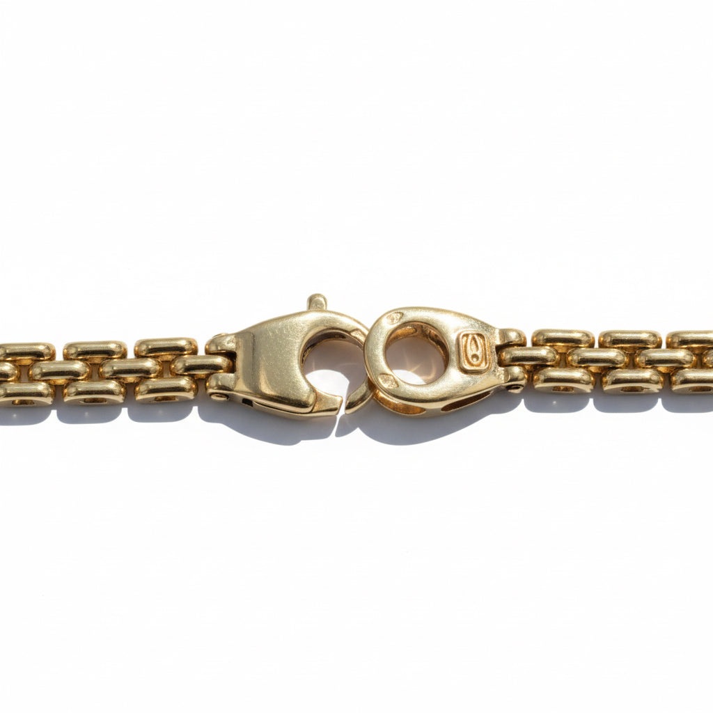 Collier - Or jaune - Saphir et diamants