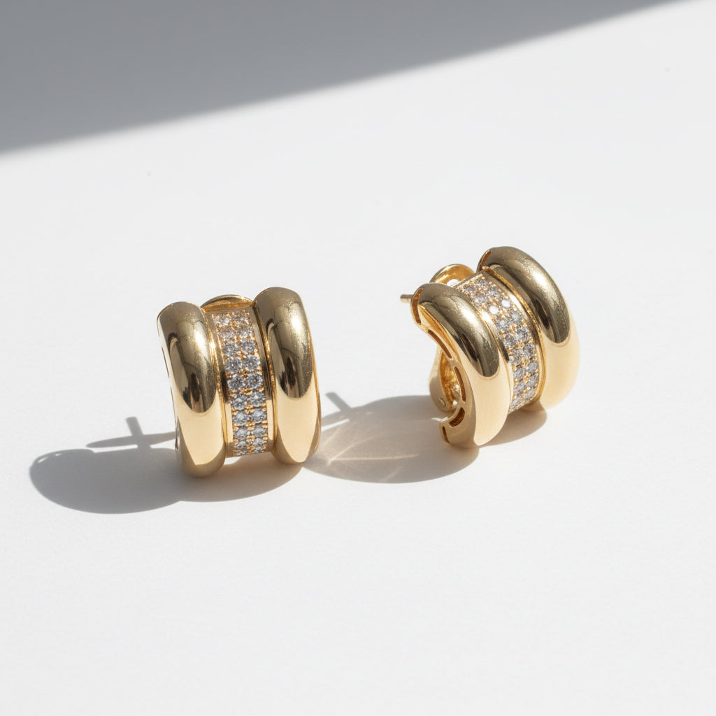 Chopard - Boucles d’oreilles - La Strada - Or jaune et Diamants