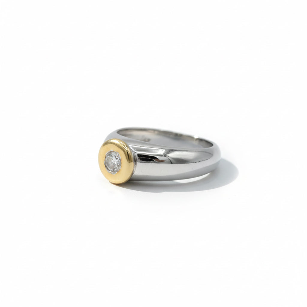 Two Gold and Diamond Ring