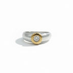 Two Gold and Diamond Ring
