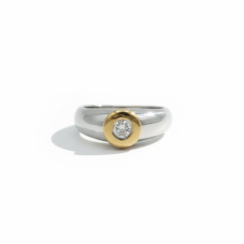 Two Gold and Diamond Ring