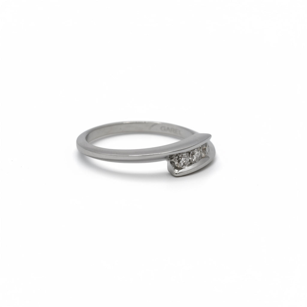 Garel - Bague Trilogie Diamants - Or blanc