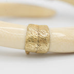 Bracelet Jonc Animalier - Ivoire - Or jaune
