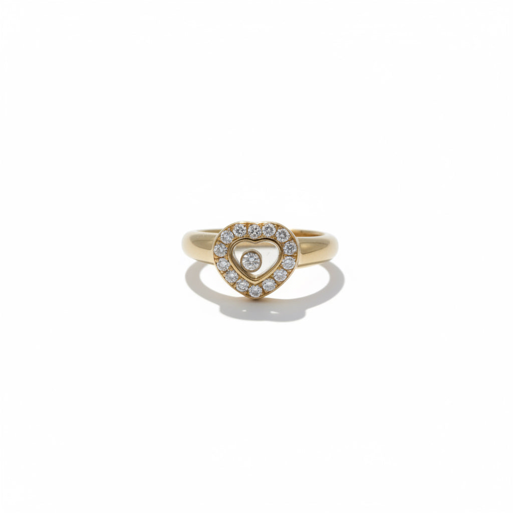 Chopard - Bague Happy Diamond Coeur - Or jaune et Diamants