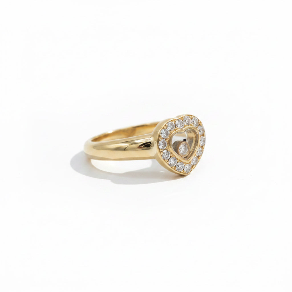 Chopard - Bague Happy Diamond Coeur - Or jaune et Diamants
