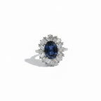Bague Cocktail Saphir 3,74 carats - Année 70