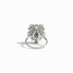 Bague Cocktail Saphir 3,74 carats - Année 70