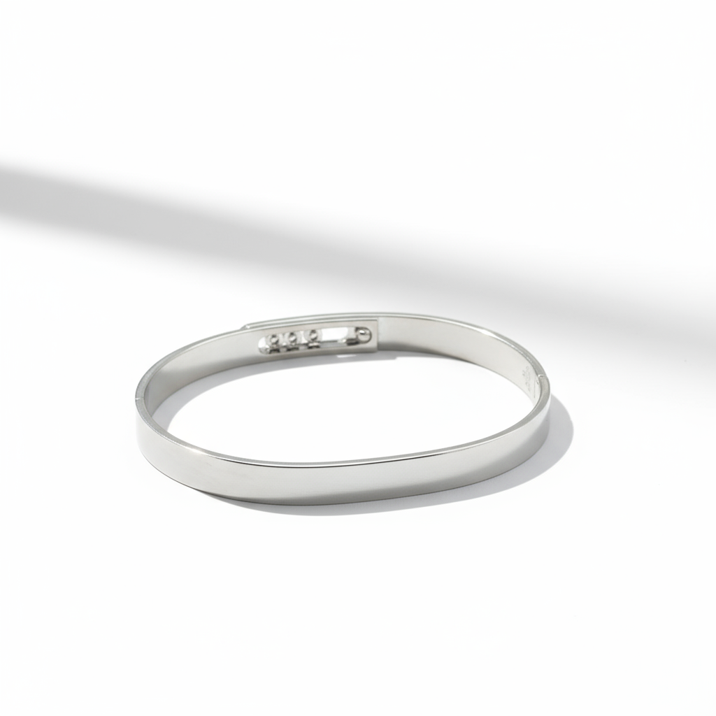 MESSIKA - Bangle Move Noa PM Semi Pavé - Or Blanc