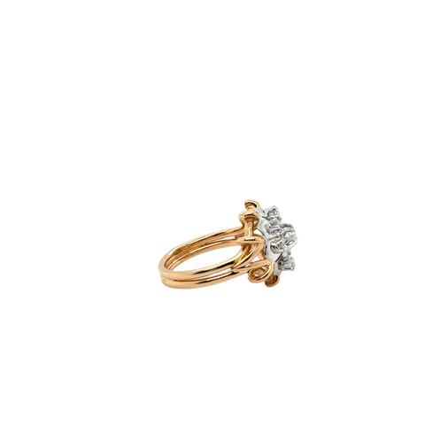 Bague Vintage - Marguerite - Deux ors et Diamants