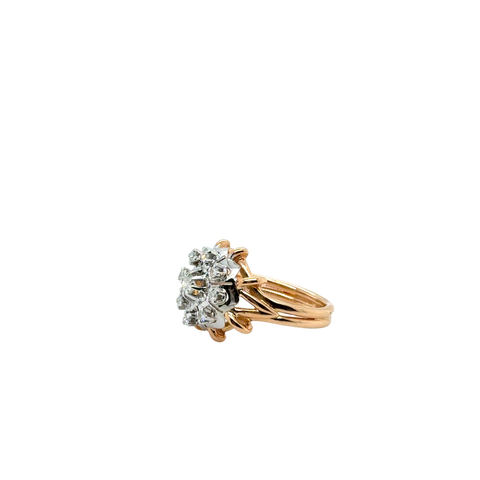 Bague Vintage - Marguerite - Deux ors et Diamants