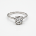 Engagement ring - White gold and diamonds