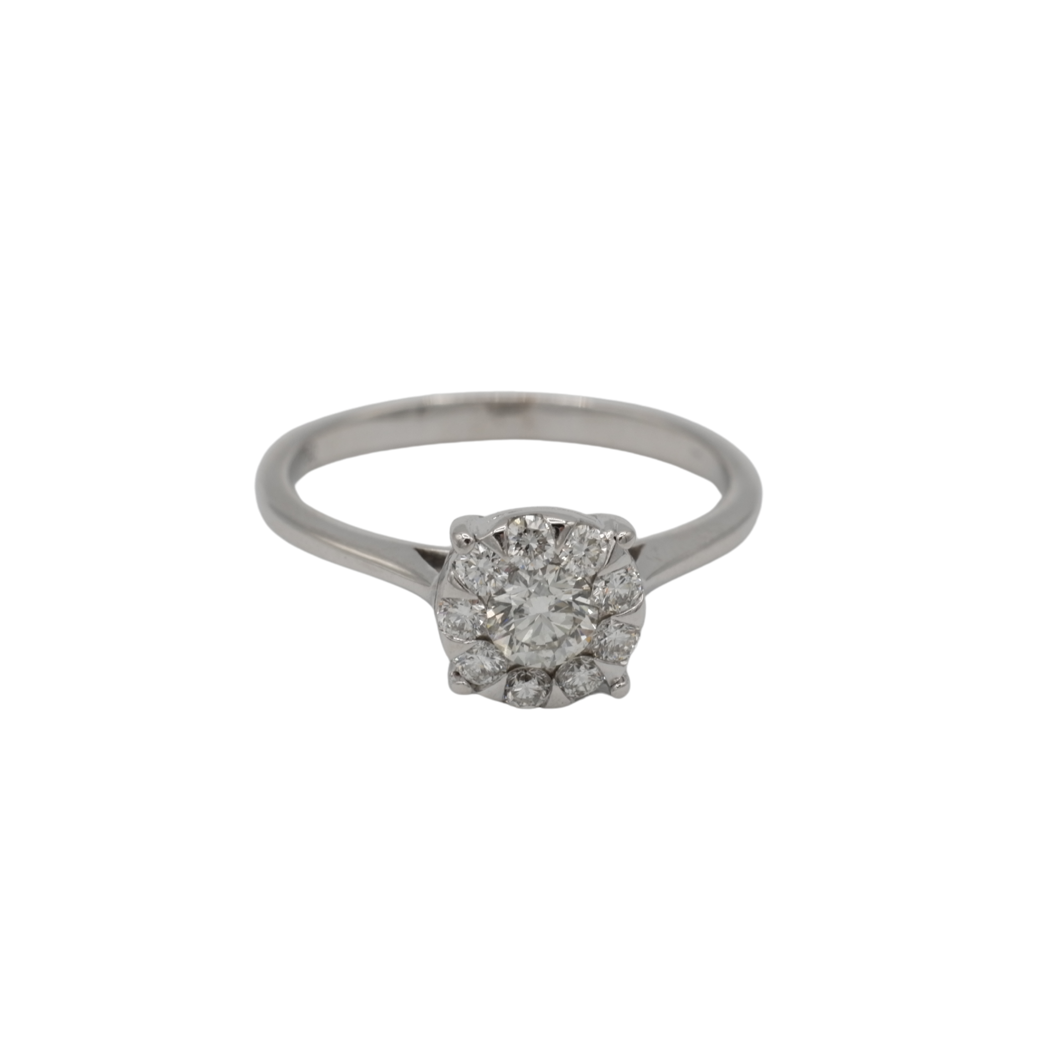 Bague fiançaille - Or blanc et Diamants