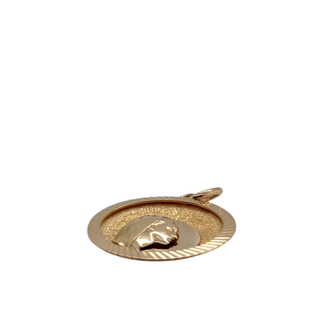 Médaille Pendentif - Sainte Vierge - Or Jaune