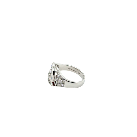 DINH VAN - Bague « Menottes » Moyen Modèle - Or blanc et Diamants
